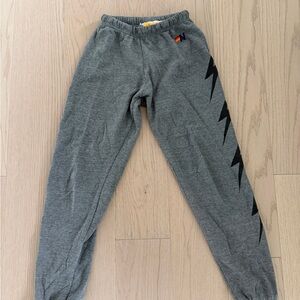 Aviator Nation BOLT SWEATPANTS - HEATHER GREY
